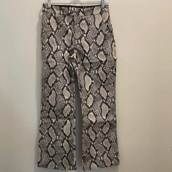 Choosy Pants - Choosy‎ Snakeskin Print Faux Leather High Rise Pants Size 2 NEW
